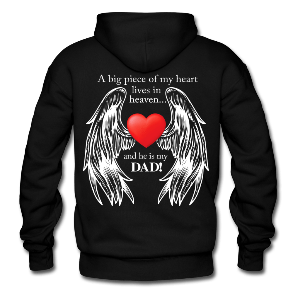 A Big Piece of My Heart (Dad) - Hoodie - black