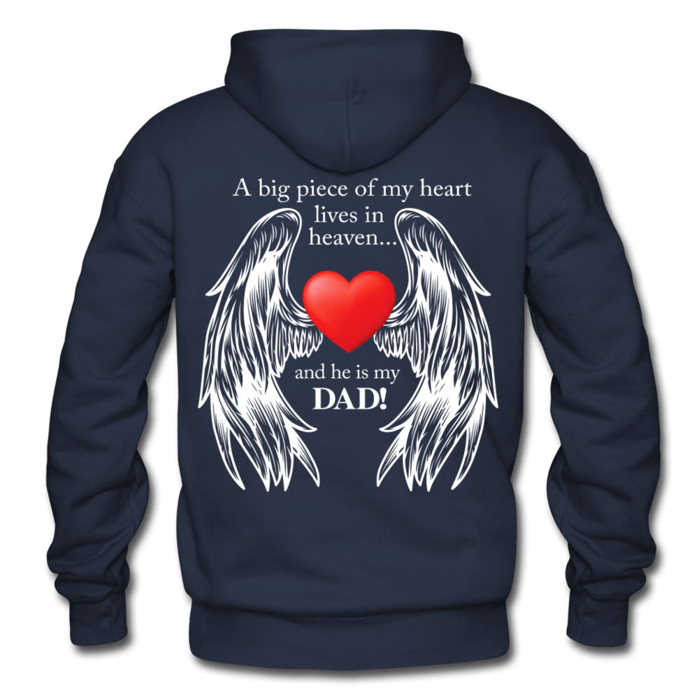 A Big Piece of My Heart (Dad) - Hoodie - navy