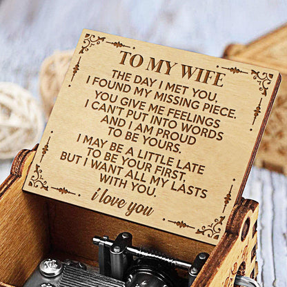 To My Wife "Cant Help Falling In Love" - Music Box