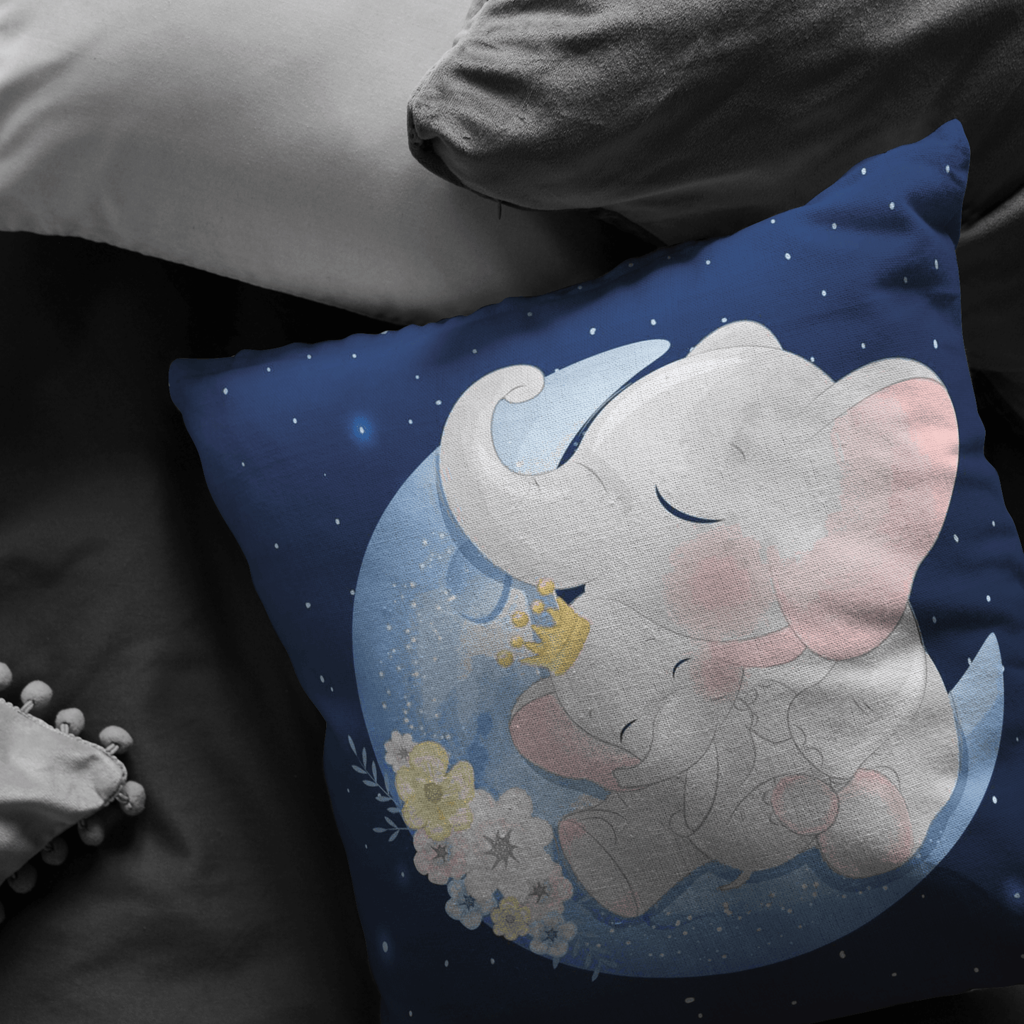 Sleepy Elephant - Premium Pillow